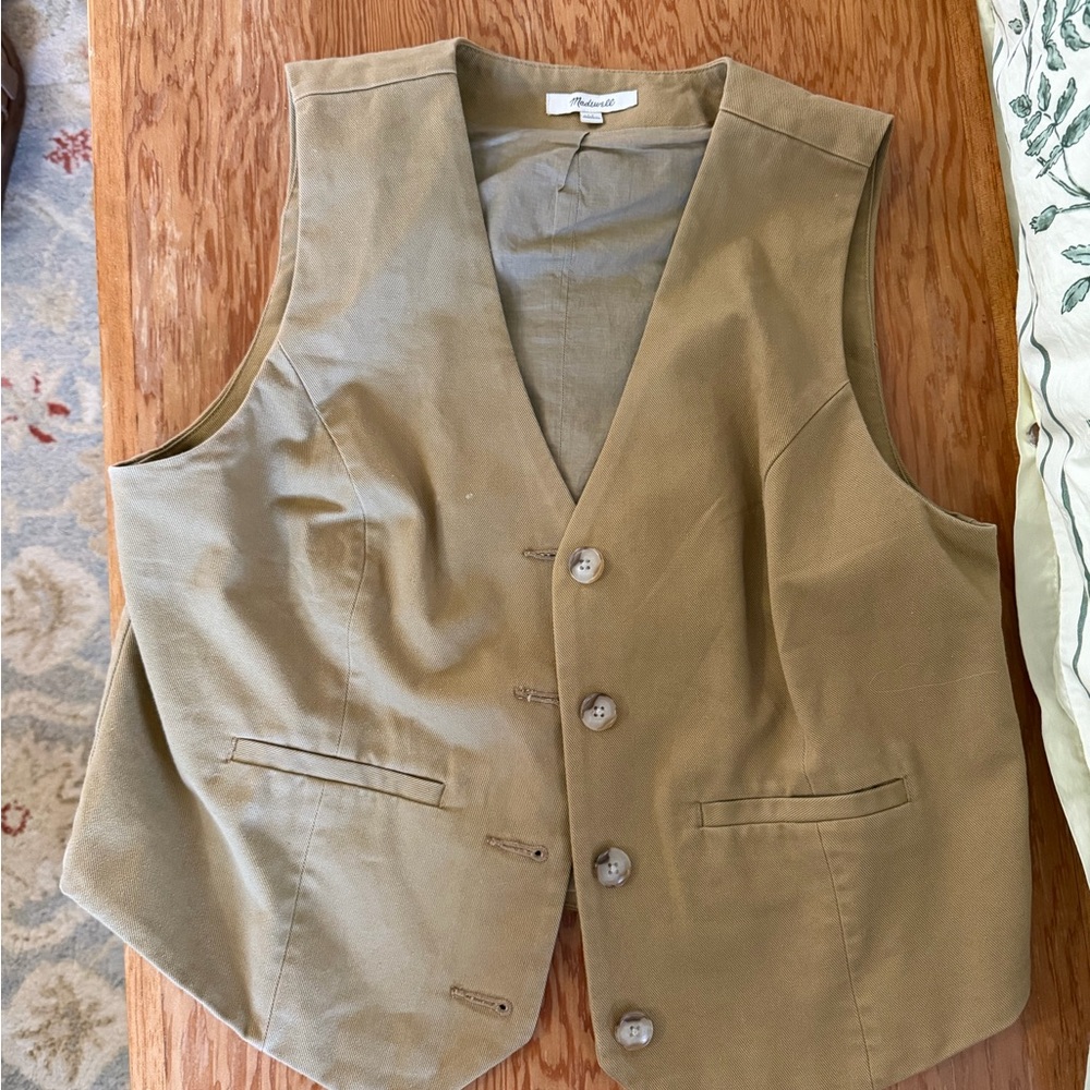 Madewell Khaki Utility Vest